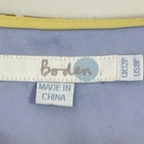 Boden Petite Floral Cotton Easter Dress SZ 8P - Picture 6 of 6